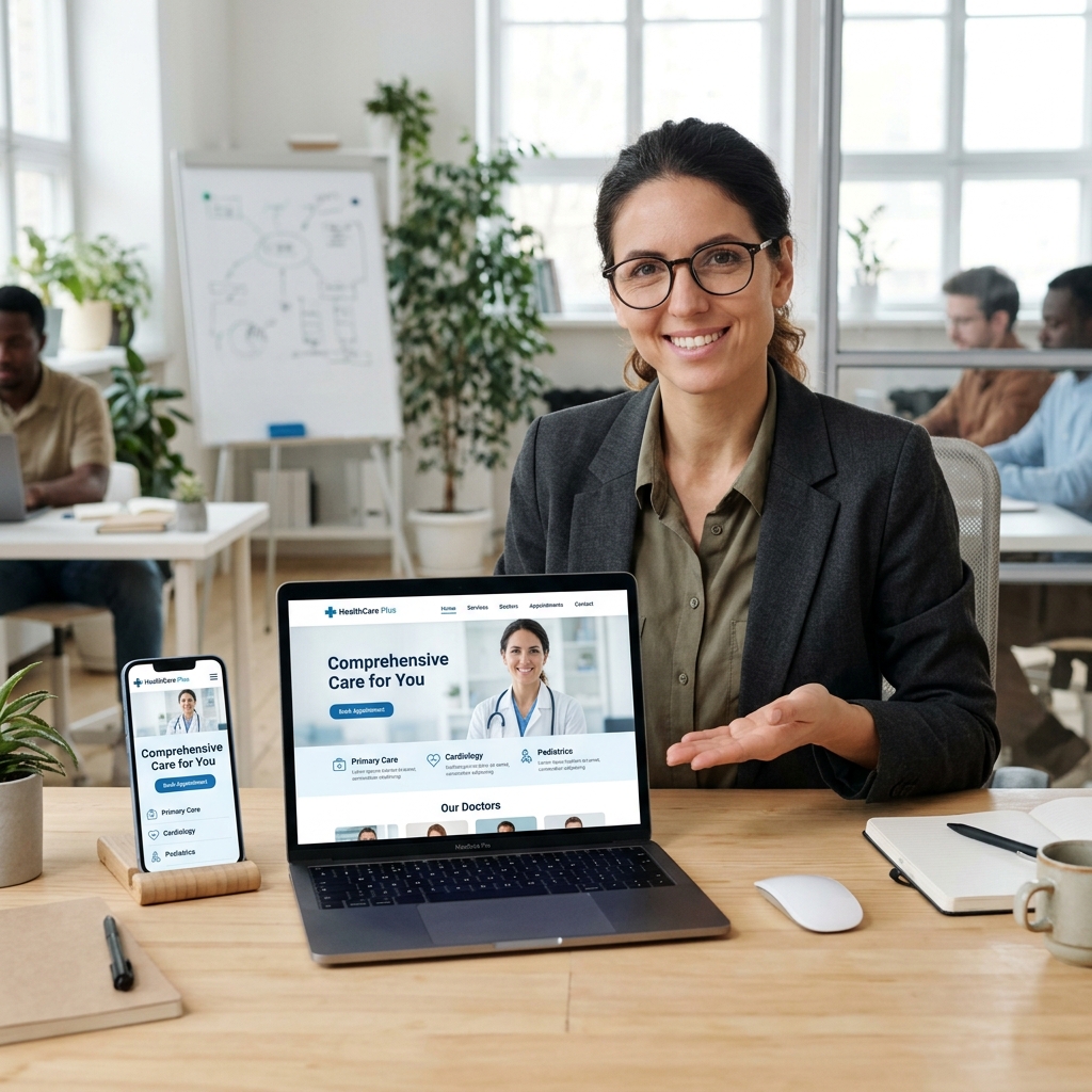 Responsive Clinic Web Mockup